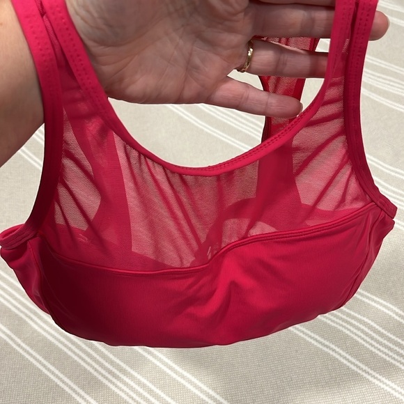 CALIA High Neck Bikini Top Mesh Magenta - Picture 8 of 9